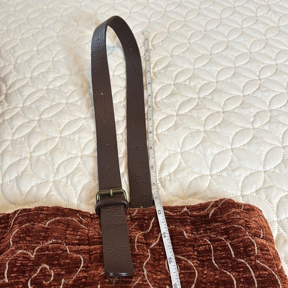 Jim Thompson Quilted Textured Velour Hobo Bag W/ Leather Straps Raw Silk Lining - Picture 4 of 11